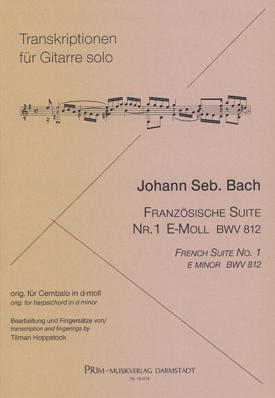 J.S. Bach: Französische Suite 1 e-moll BWV 812