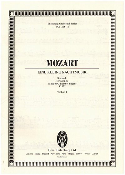 W.A. Mozart: Eine Kleine Nachtmusik G-Dur Kv 525 Eulenburg O