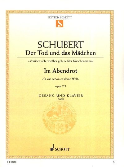 F. Schubert: Der Tod und das Mädchen / Im Abendrot, GesHKlav