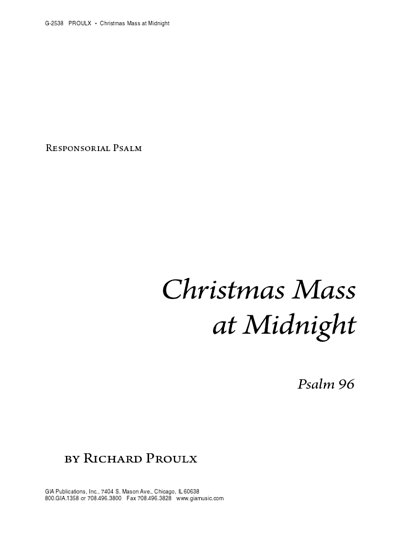 R. Proulx: Christmas at Midnight, Ch (Stsatz)