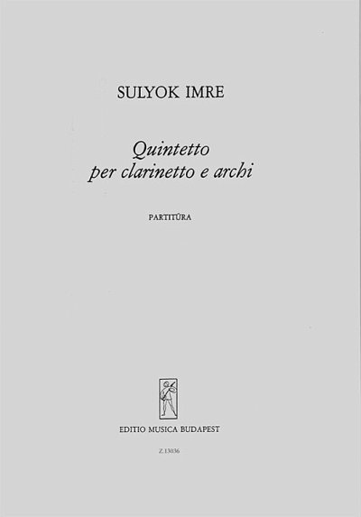 I. Sulyok: Quintett, Klar2VlVaVc (Pa+St)