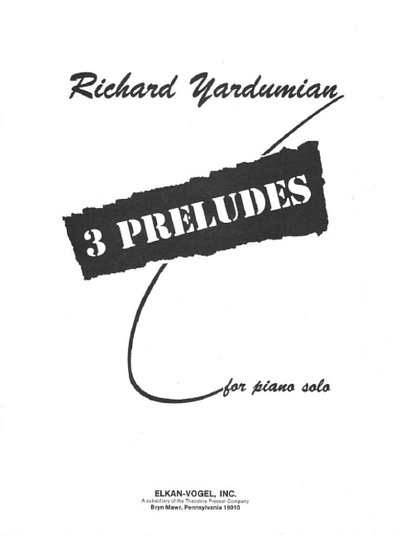 Y. Richard: 3 Preludes, Klav (Sppa)