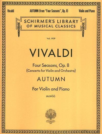 A. Vivaldi: Schirmer Library of Classics , VlKlav (KlavpaSt)