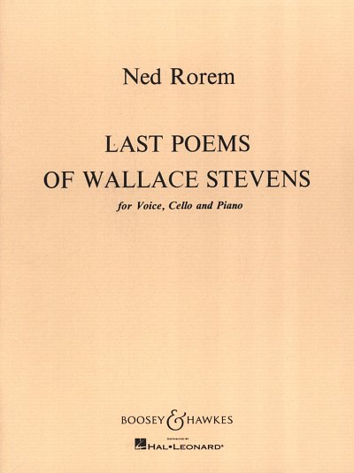 AQ: N. Rorem: Last Poems of Wallace Stevens (Bu) (B-Ware)