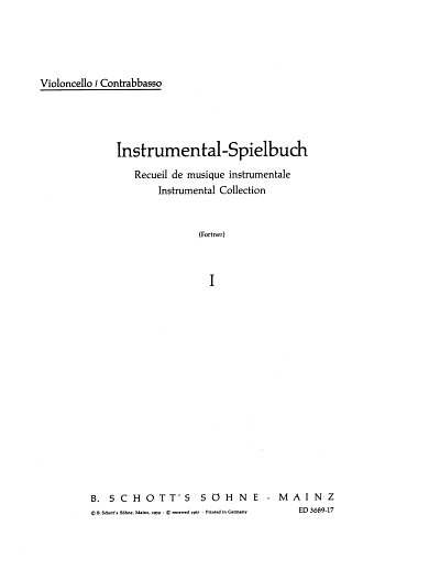 W. Fortner: Instrumental-Spielbuch 1, Instr (VcKb)