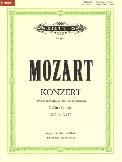 W.A. Mozart: Konzert C-Dur KV 314 (285d), ObKlav (KASt)