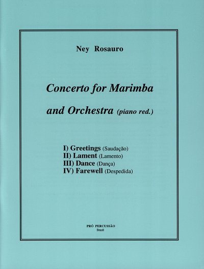 Rosauro Ney: Concerto 1 - Marimba Orch Pro Percussao Brazil