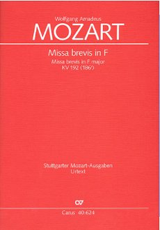 W.A. Mozart: Missa brevis in F KV 192 , 4GesGchOrch (Stsatz)