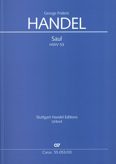 G.F. Händel: Saul HWV 53, 4GesGchOrchO (KA)