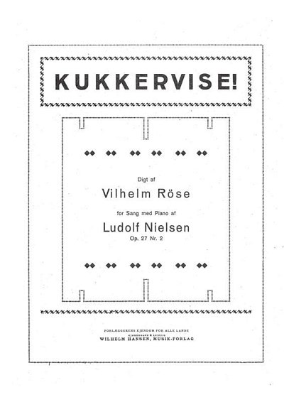 L. Nielsen: Kukkervise Op. 27 Nr. 2, Klav