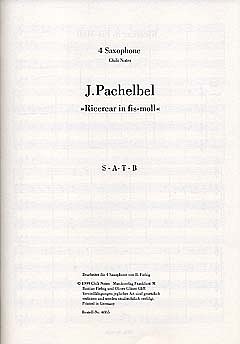 J. Pachelbel: Ricercar Fis-Moll
