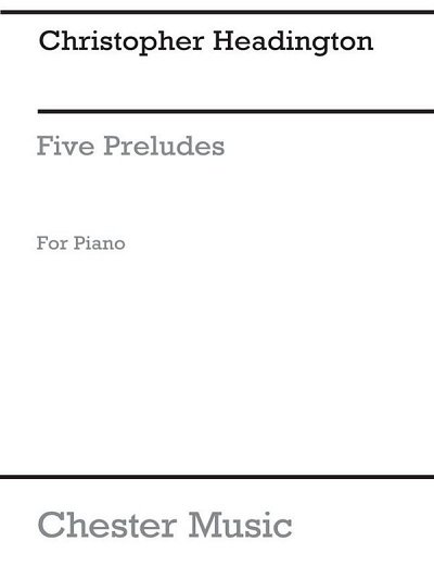 Five Preludes For Piano, Klav
