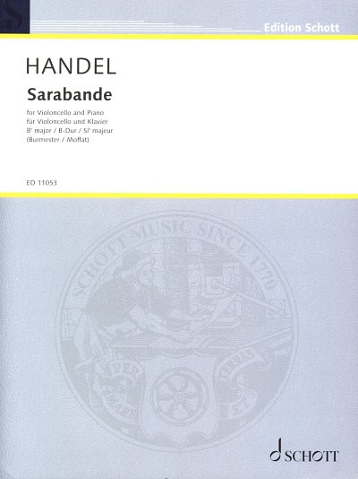 AQ: G.F. Händel: Sarabande , VcKlav (B-Ware)