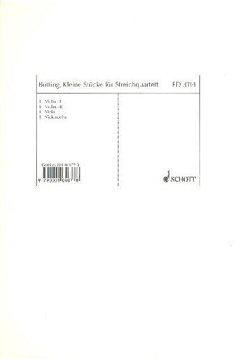 M. Butting: Kleine Stücke op. 26 , 2VlVaVc (Stsatz)