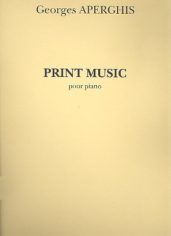 G. Aperghis: Print Music, Klav