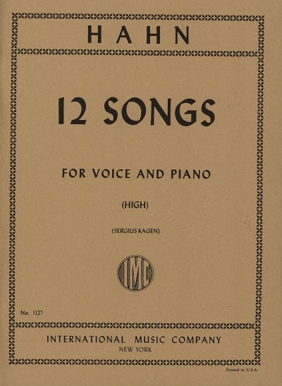 R. Hahn: 12 Lieder