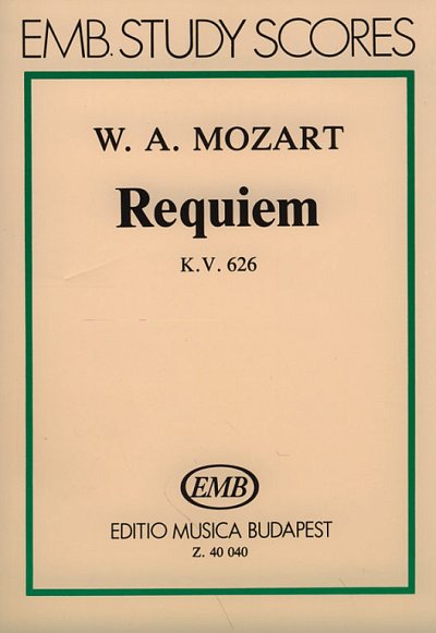 W.A. Mozart: Requiem KV 626, 4GesGchOrchO (Stp)