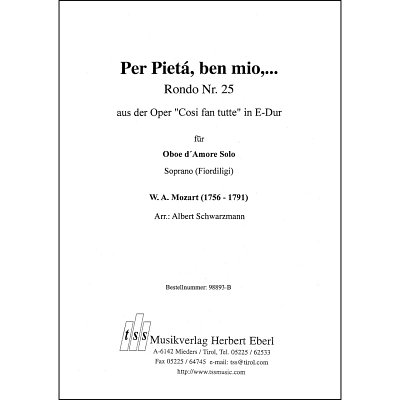 W.A. Mozart: Per Pietà, ben mio,..., ObdaBlaso (Pa+St)