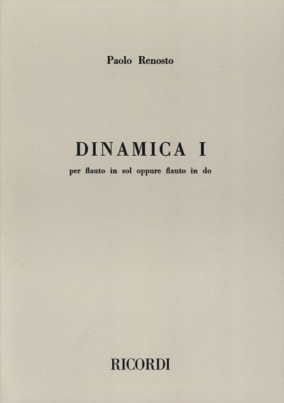 P. Renosto: Dinamica I, Fl (Part.)