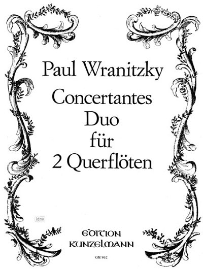 P. Wranitzky: Concertantes Duo für 2 Flöten op. , 2Fl (Sppa)
