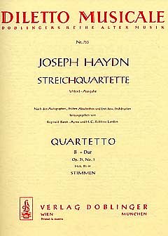 J. Haydn: Streichquartett B-Dur op. 71/1 Hob. III:69