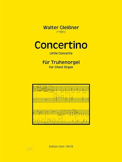 W. Gleißner: Concertino, Org (Part.)