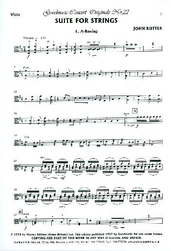 J. Rutter: Suite For Strings: Viola, Stro