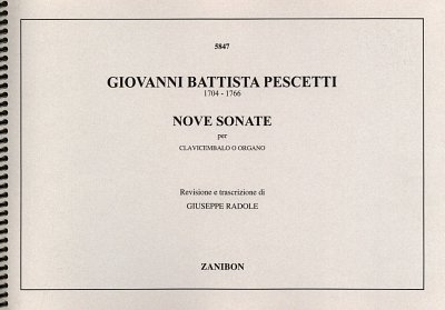 G.B. Pescetti: Nove Sonate, Cemb/Org