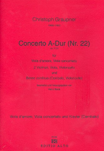 C. Graupner: Concerto 22 A-Dur
