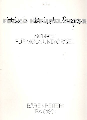 F.M. Beyer: Sonate (1960), VaOrg (SppaSti)