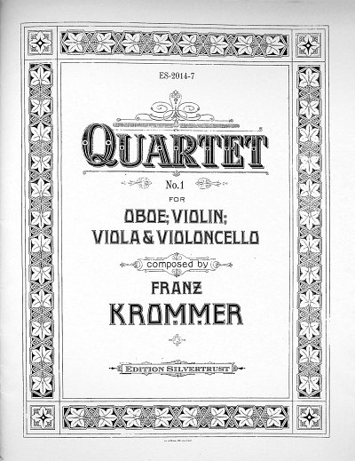 F. Krommer: Quartett Nr. 1 C-Dur, ObVlVaVc (Pa+St)