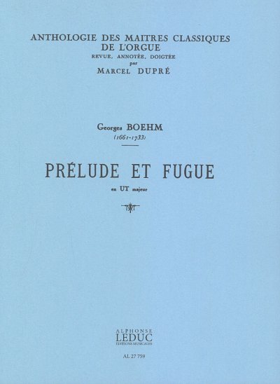 Prelude Et Fugue En Ut Majeur, Org