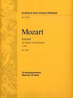 W.A. Mozart: Konzert [Nr. 25] C-Dur KV 503, KlavOrch (HARM)
