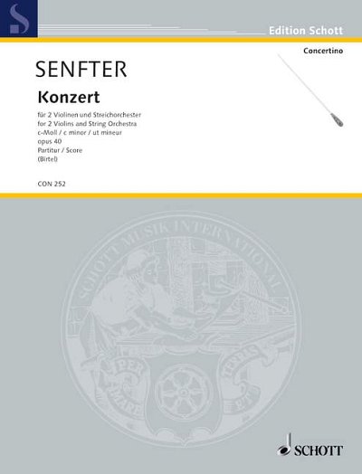DL: J. Senfter: Konzert c-Moll (Part.)