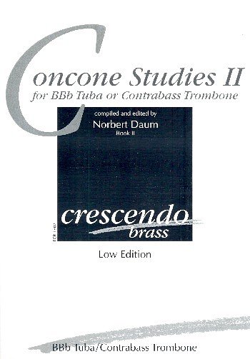 G. Concone: Studies II - Low Edition, Kbpos/TbB