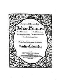 R. Strauss: Freundliche Vision Op 48/1