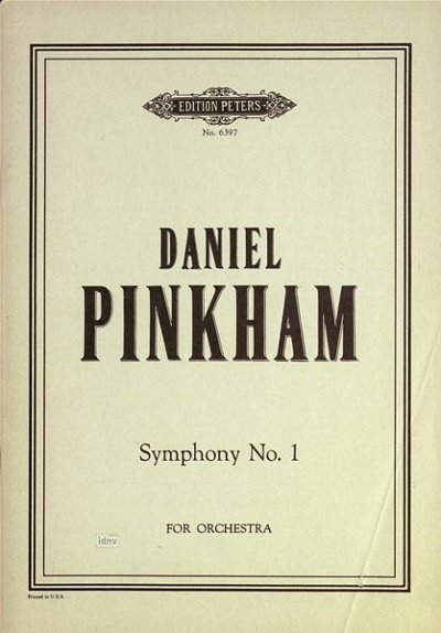 D. Pinkham: Sinfonie 1