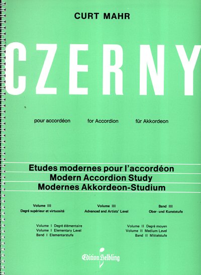 C. Czerny: Modernes Akkordeon Studium 3