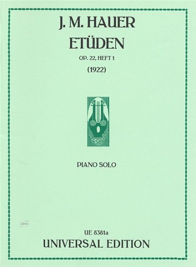 J.M. Hauer: Etüden op. 22/1-5 Band 1