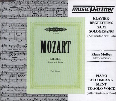 W.A. Mozart: Lieder - tiefe Stimme, GesTiKlav (CD)