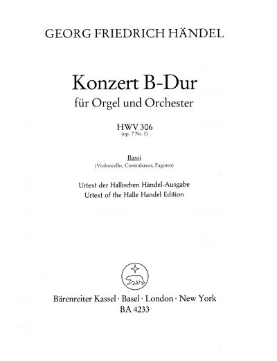 G.F. Haendel: Orgelkonzert B-Dur op. 7/1 HWV 306