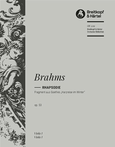 J. Brahms: Rhapsodie op. 53, GesMchOrch (Vla)