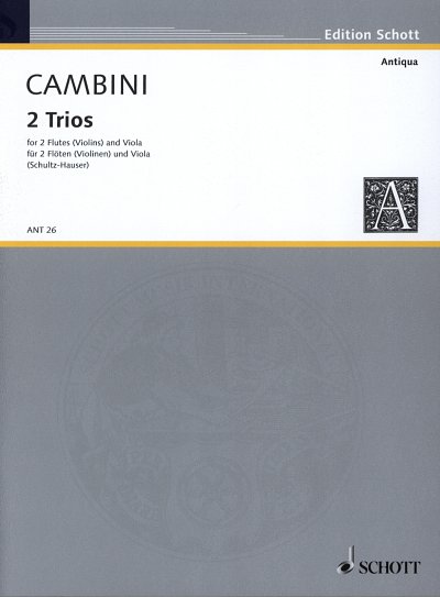 G. Cambini: 2 Trios  (Stsatz)