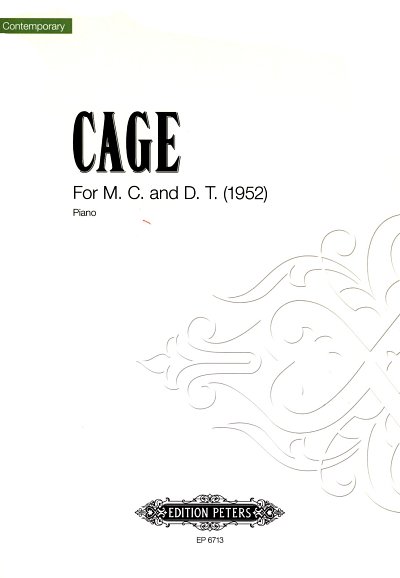 J. Cage: For Mc And Dt