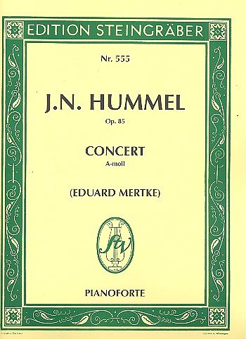 J.N. Hummel: Concert a-Moll op. 85, 2Klav (KA)