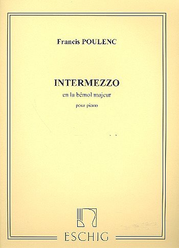 F. Poulenc: Intermezzo In A Flat, Klav