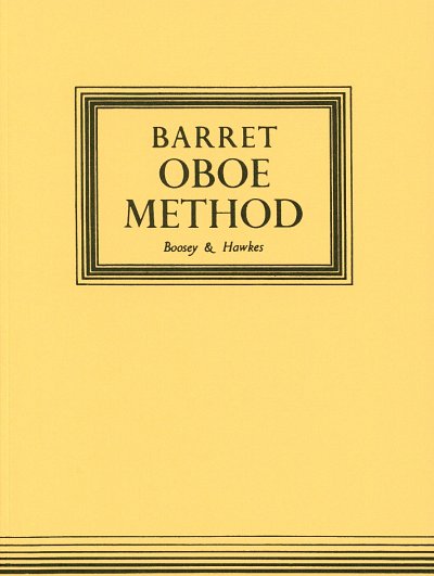 AQ: A.M. Barret: Schule für Oboe, Ob (B-Ware)