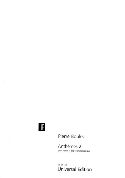 P. Boulez: Anthèmes 2 