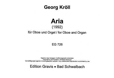 G. Kröll: Aria