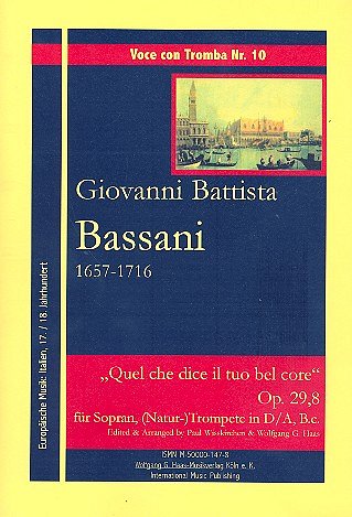 Bassani Giovanni Battista: Quel Che Dice Il Tuo Bel Core Op 29/8